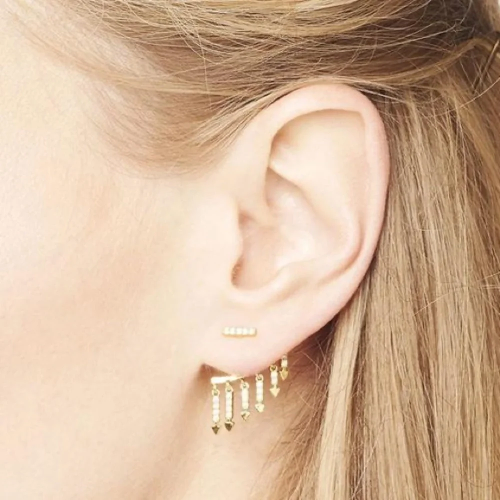 :: Stella & Dot 2-in-1 Delicate Annex Earrings - Picture 4 of 8